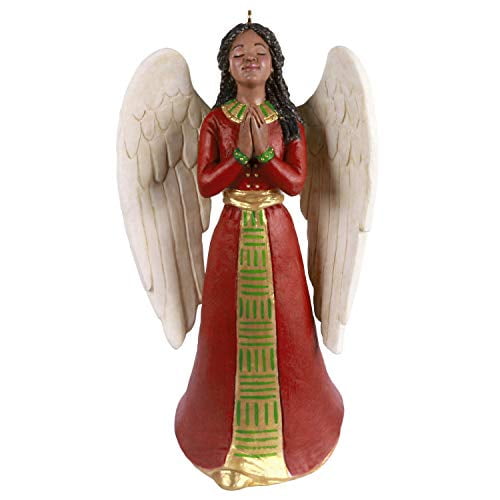 Poinsettia Angel Ornament